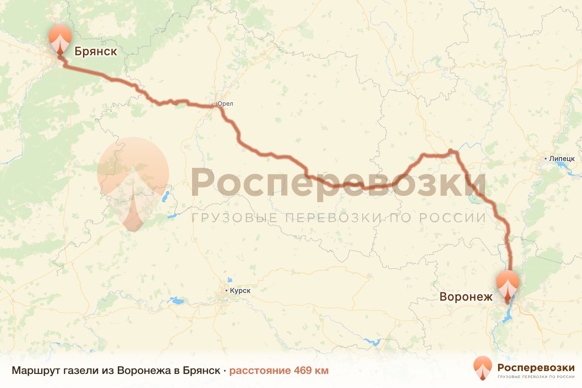 Газель Воронеж Брянск