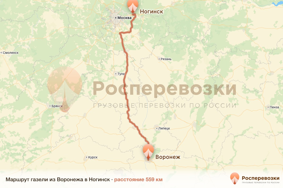 Газель Воронеж Ногинск