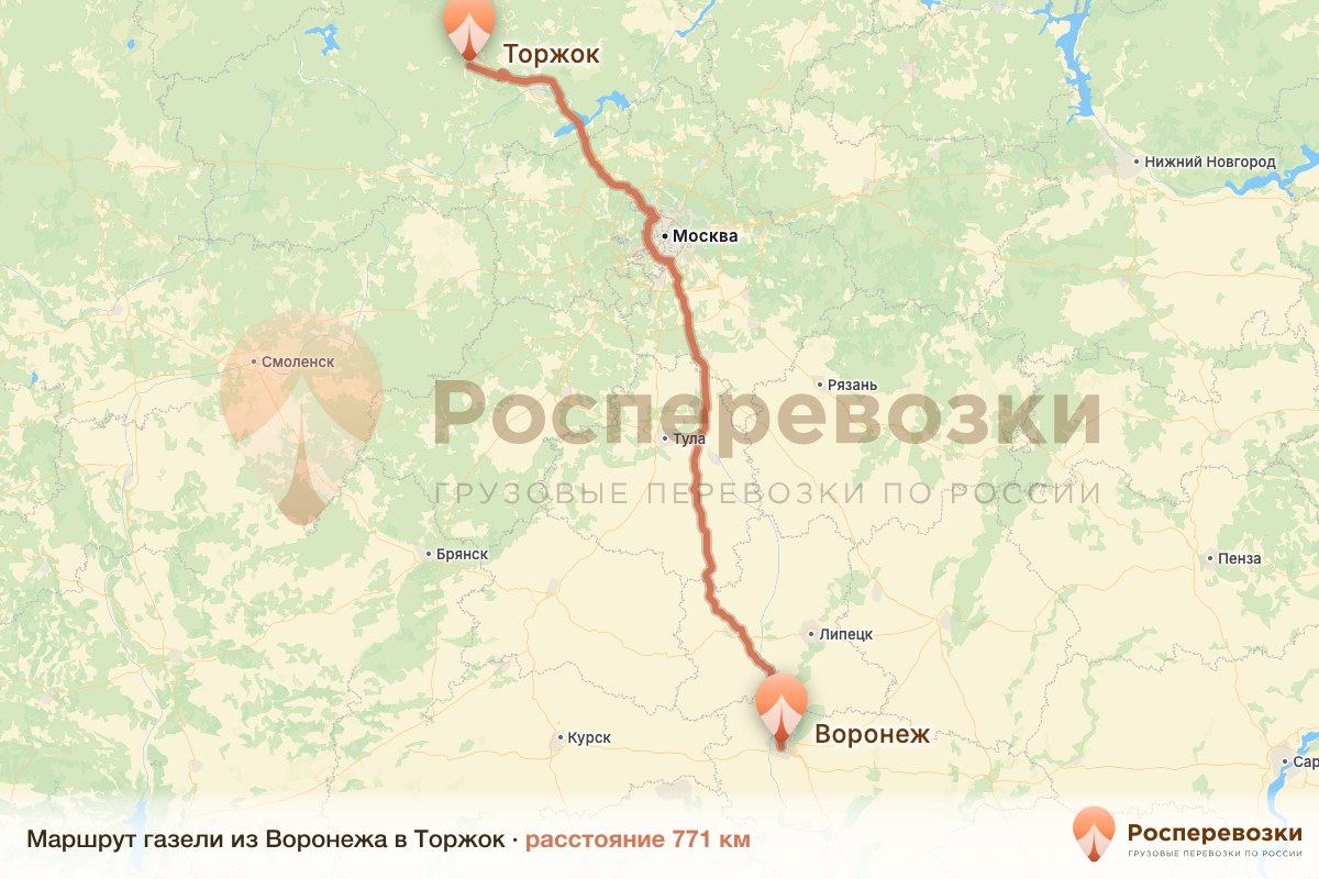 Газель Воронеж Торжок