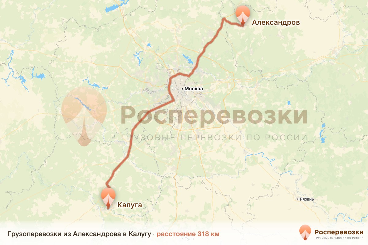Грузоперевозки Александров Калуга