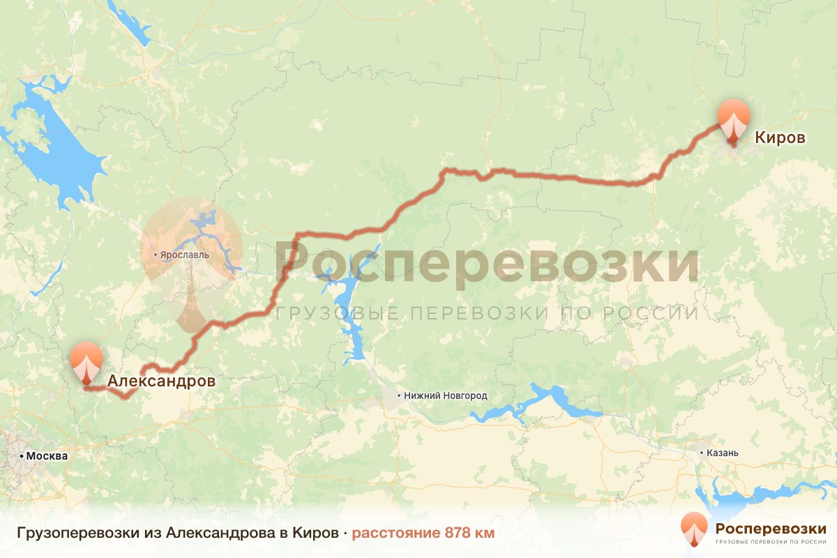 Грузоперевозки Александров Киров