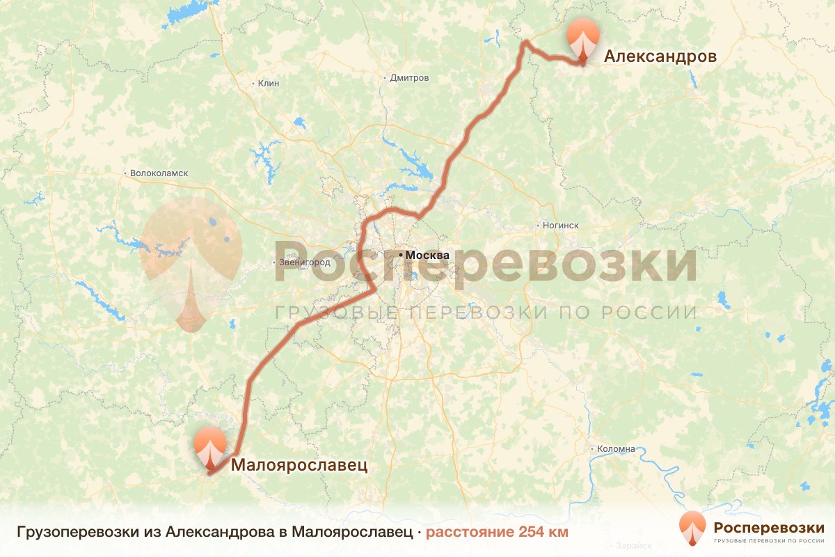 Грузоперевозки Александров Малоярославец