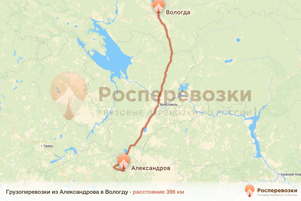 Грузоперевозки Александров Вологда