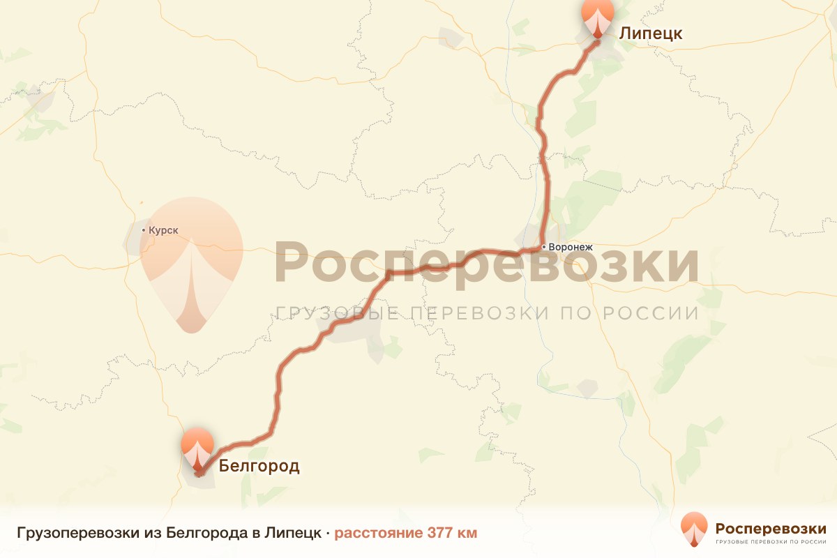 Грузоперевозки Белгород Липецк