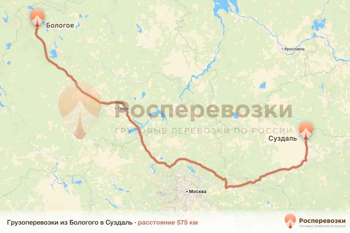 Грузоперевозки Бологое Суздаль