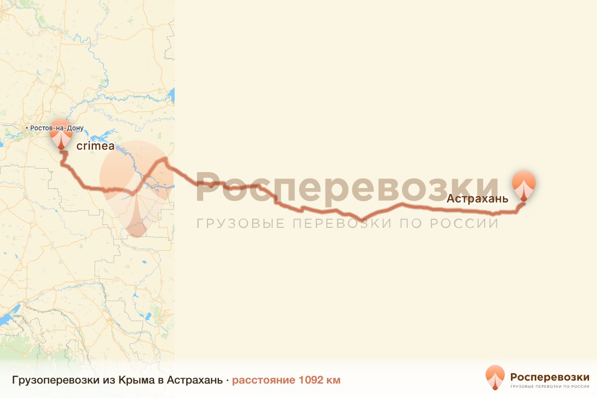 Грузоперевозки Крым Астрахань