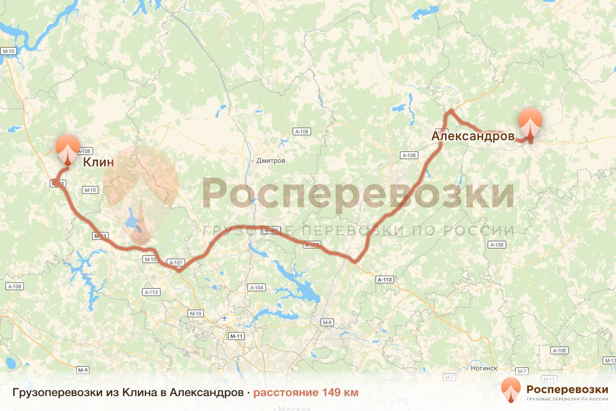 Грузоперевозки Клин Александров