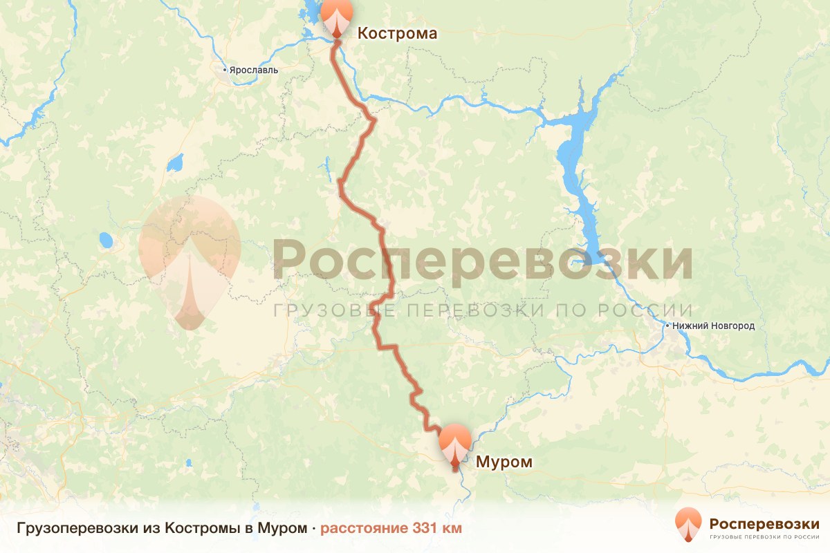 Грузоперевозки Кострома Муром