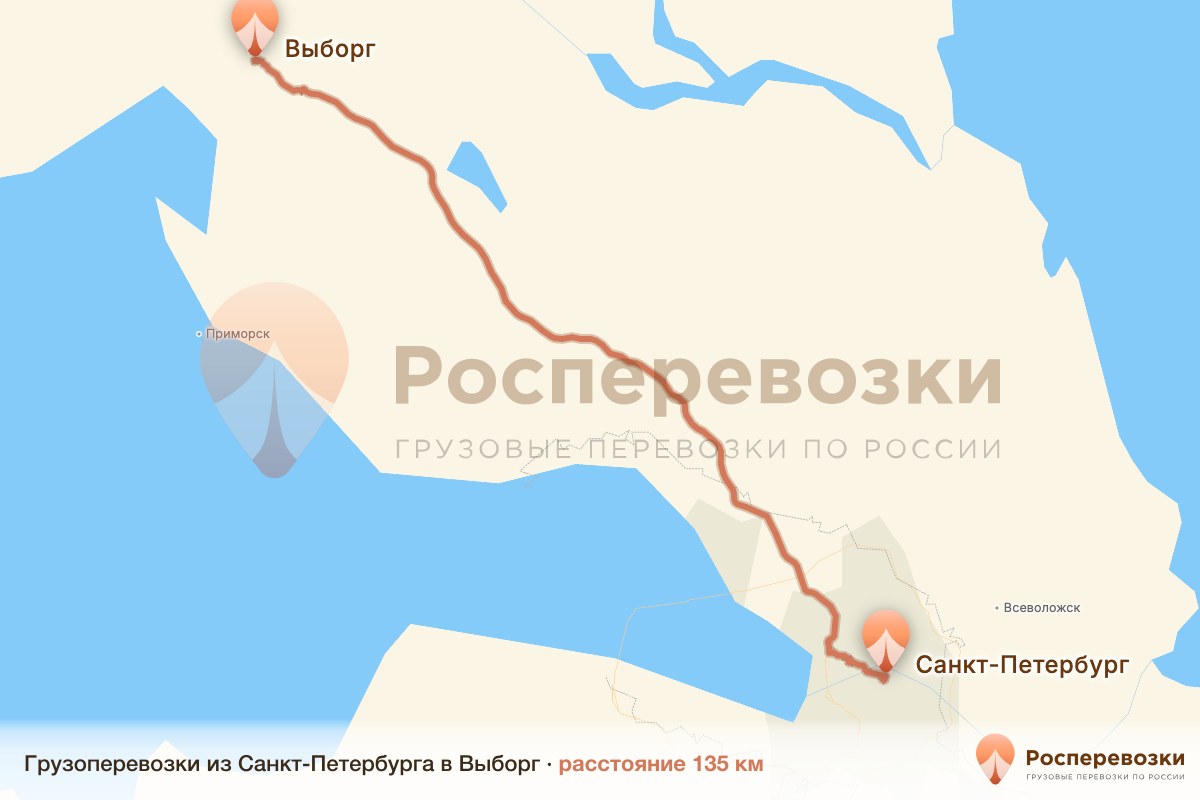 Грузоперевозки Санкт-Петербург Выборг