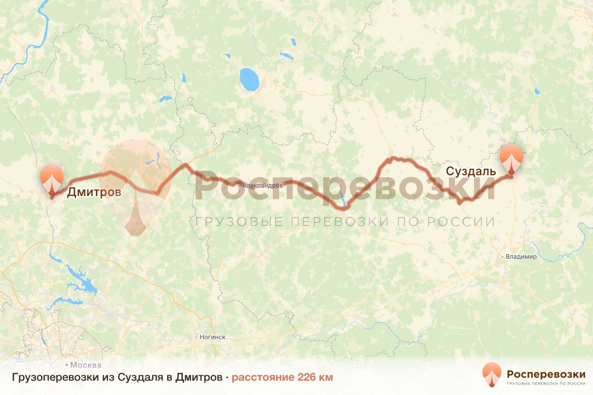 Грузоперевозки Суздаль Дмитров