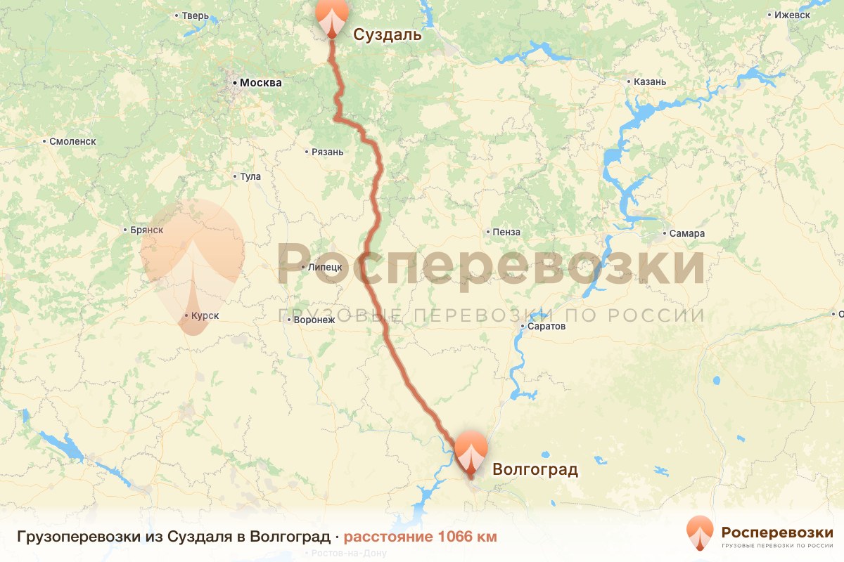 Грузоперевозки Суздаль Волгоград