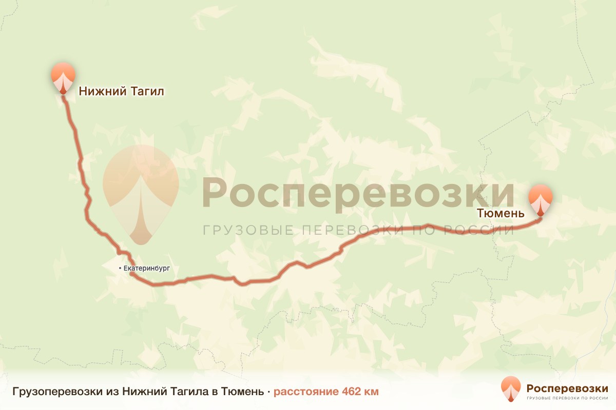 Грузоперевозки Нижний Тагил Тюмень