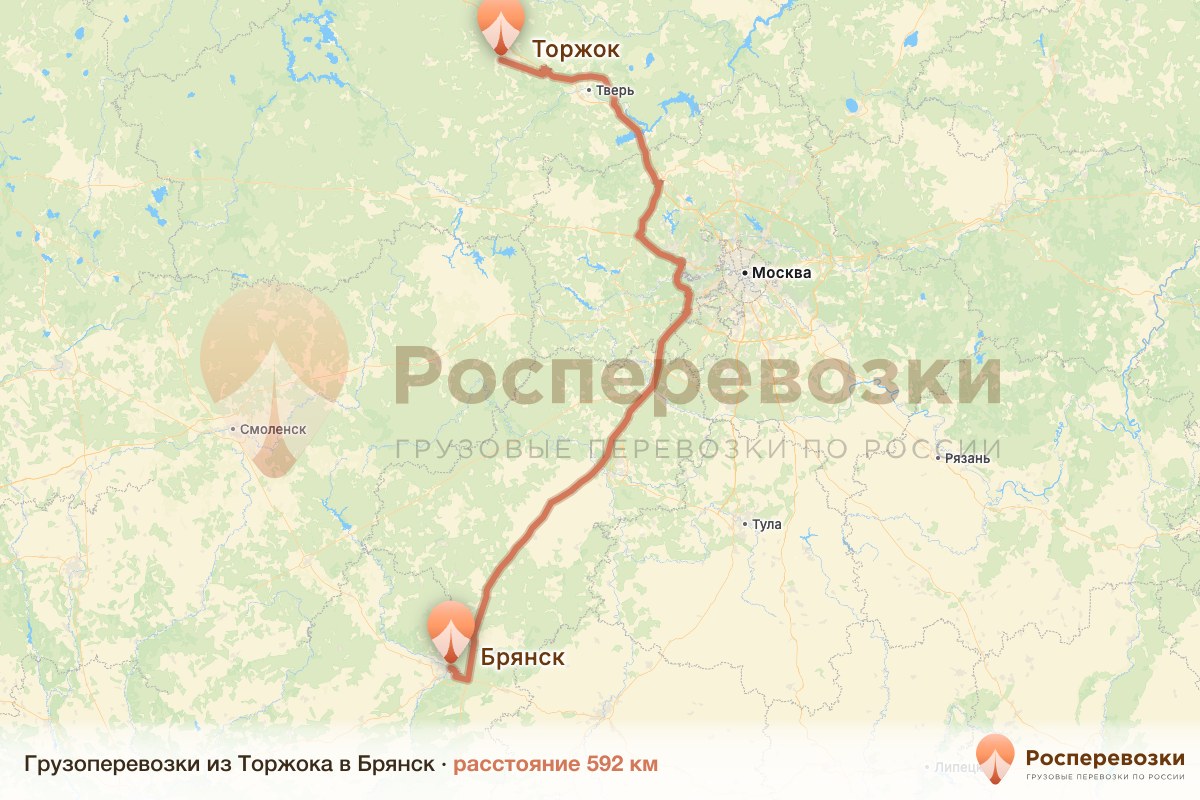 Грузоперевозки Торжок Брянск
