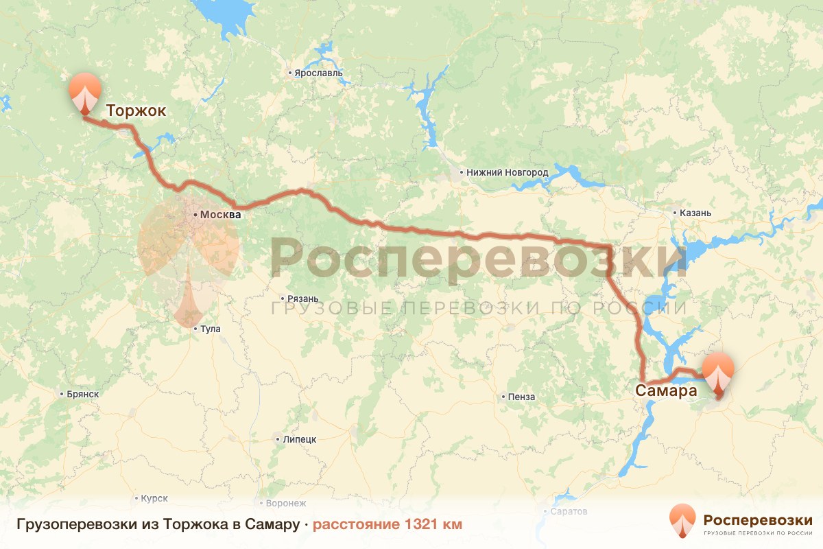 Грузоперевозки Торжок Самара