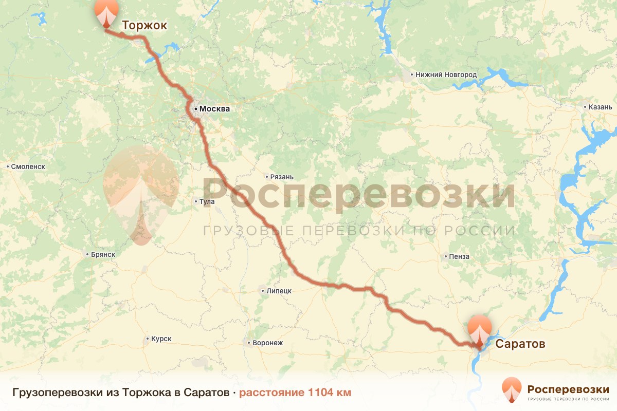 Грузоперевозки Торжок Саратов