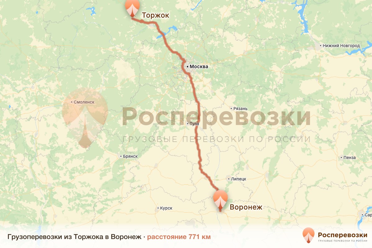 Грузоперевозки Торжок Воронеж