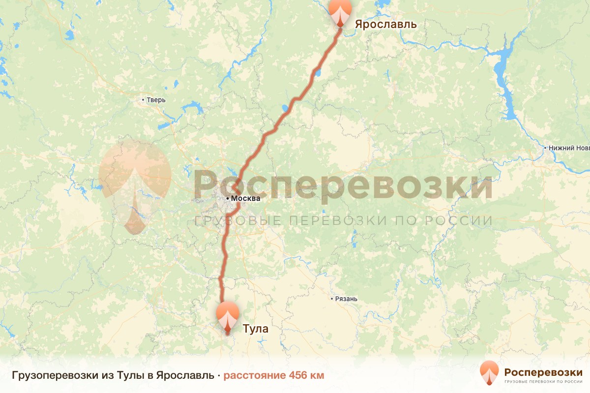 Грузоперевозки Тула Ярославль
