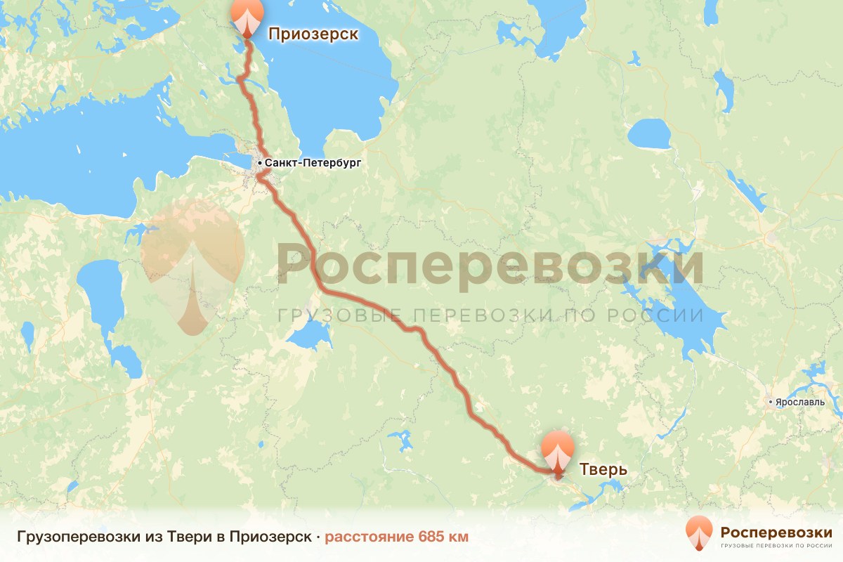 Грузоперевозки Тверь Приозерск