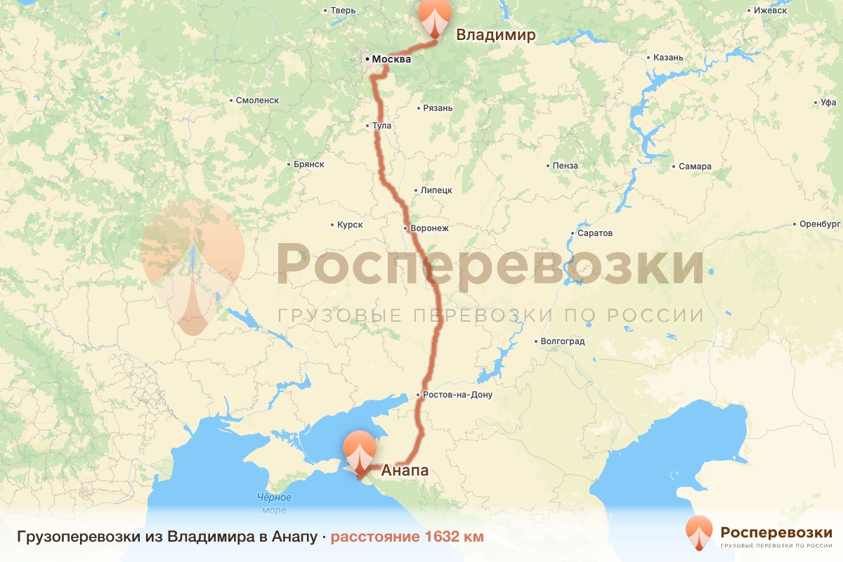 Грузоперевозки Владимир Анапа