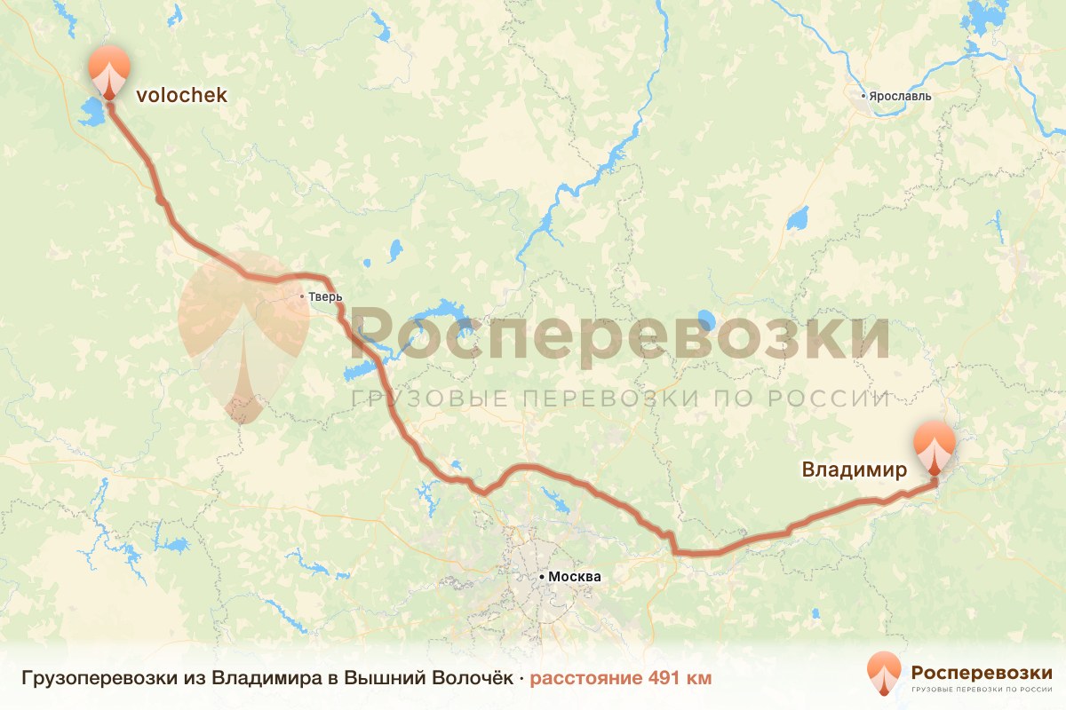 Грузоперевозки Владимир Вышний Волочёк
