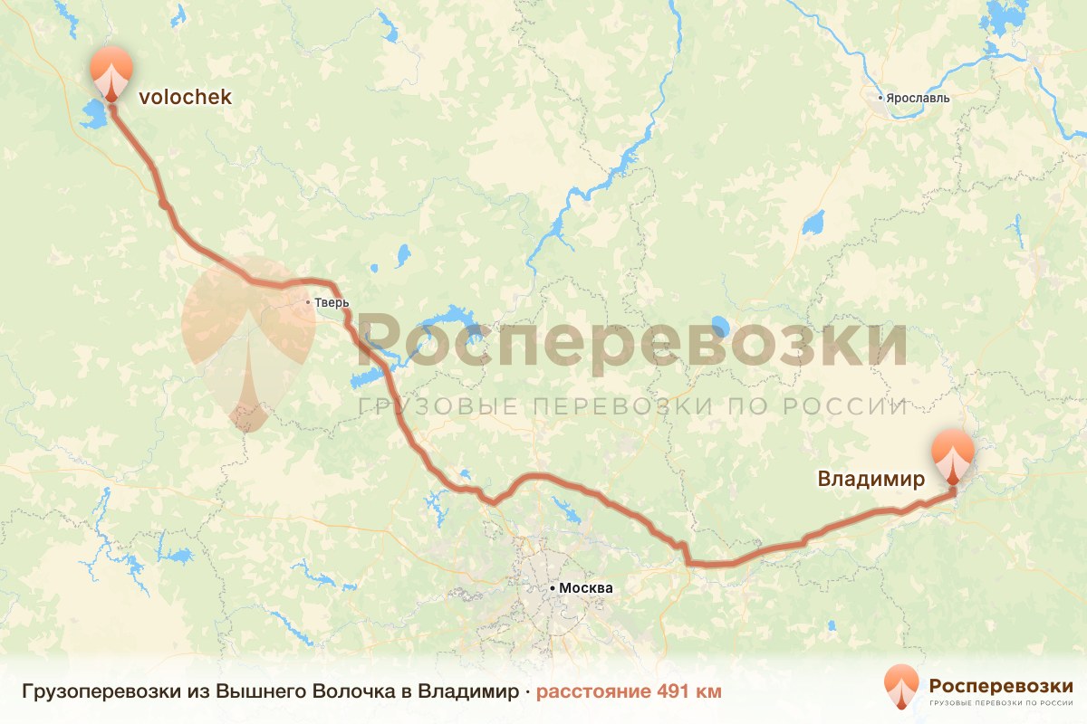 Грузоперевозки Вышний Волочёк Владимир