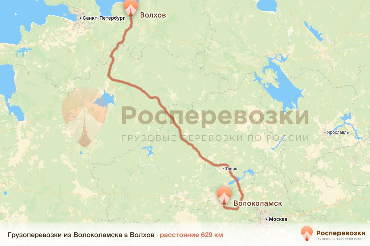 Грузоперевозки Волоколамск Волхов
