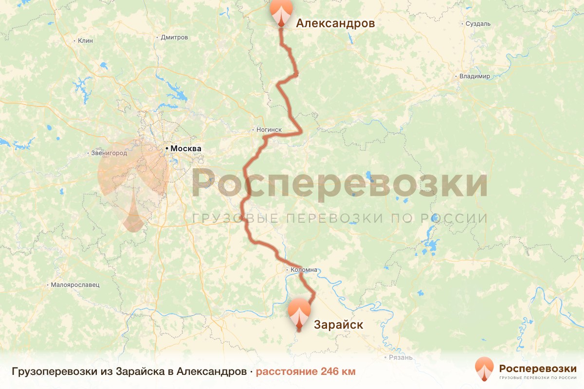 Грузоперевозки Зарайск Александров