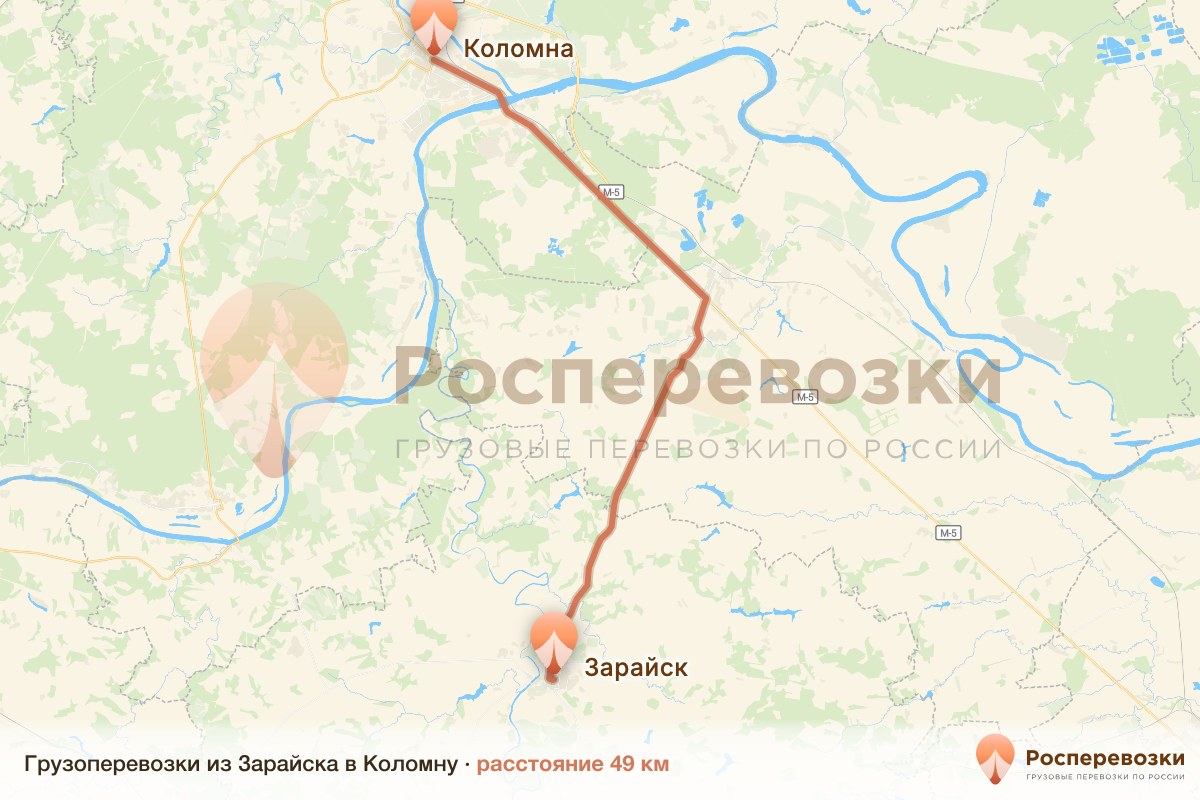 Грузоперевозки Зарайск Коломна