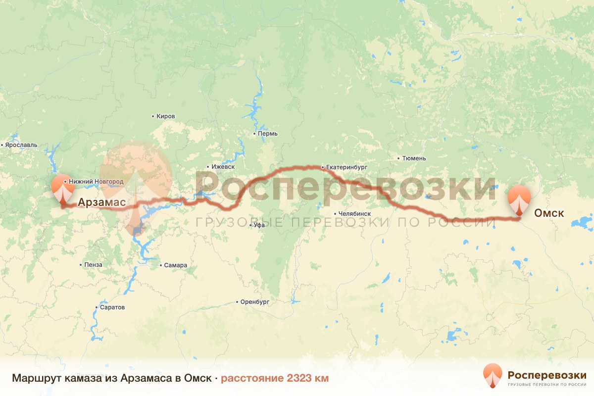 Камаз Арзамас Омск