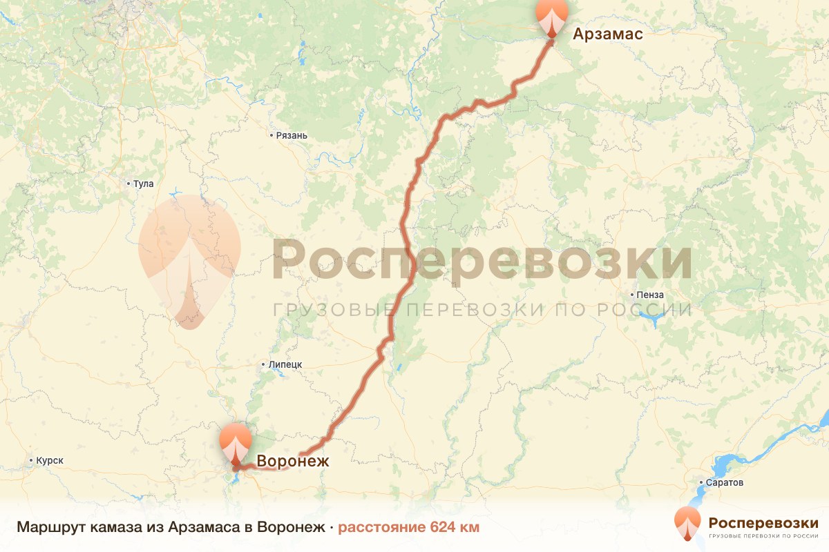 Камаз Арзамас Воронеж