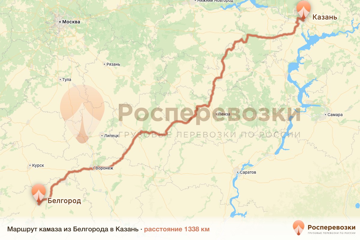 Камаз Белгород Казань
