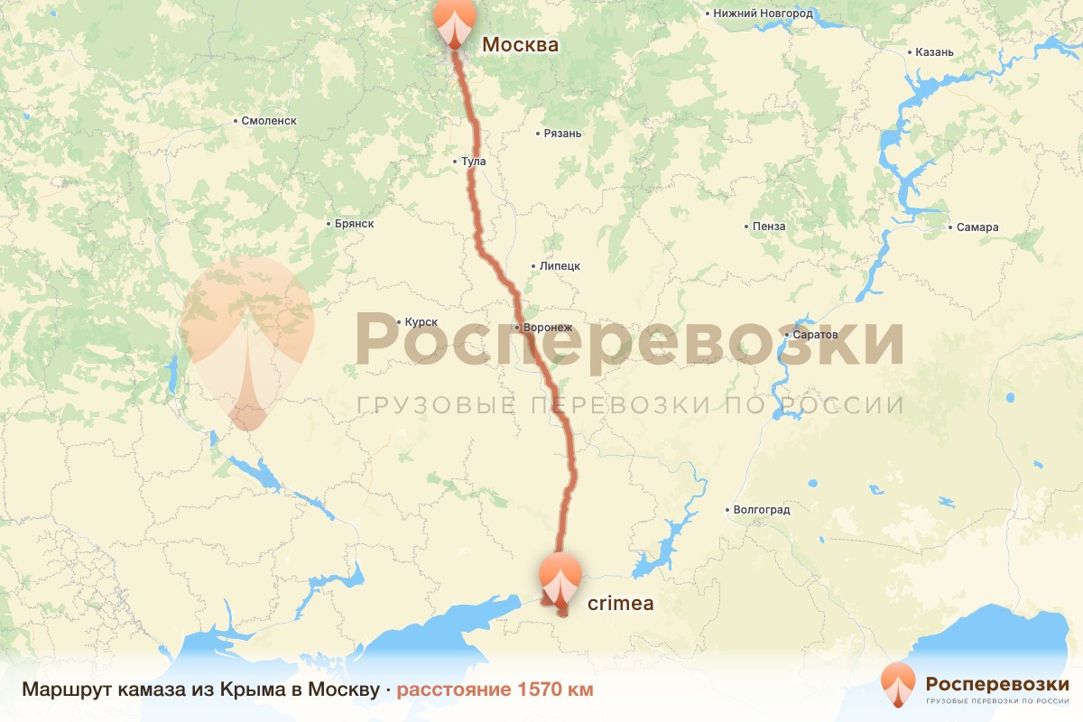 Камаз Крым Москва