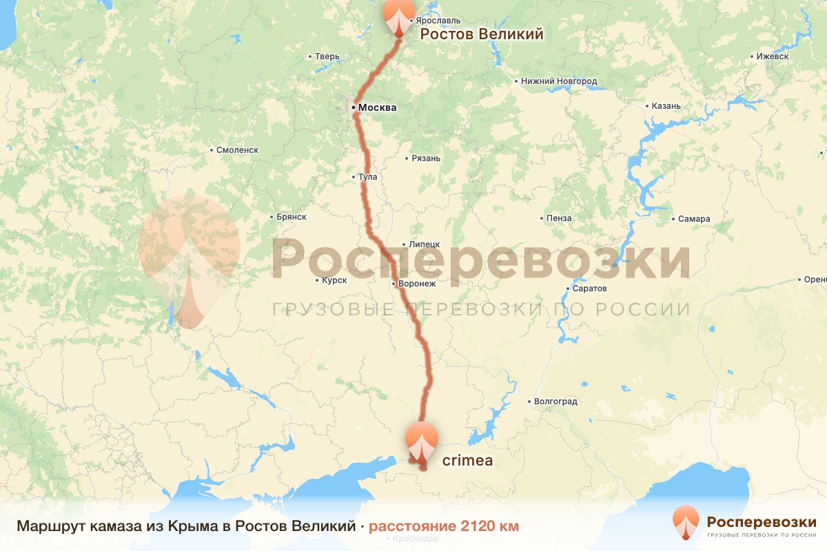 Камаз Крым Ростов