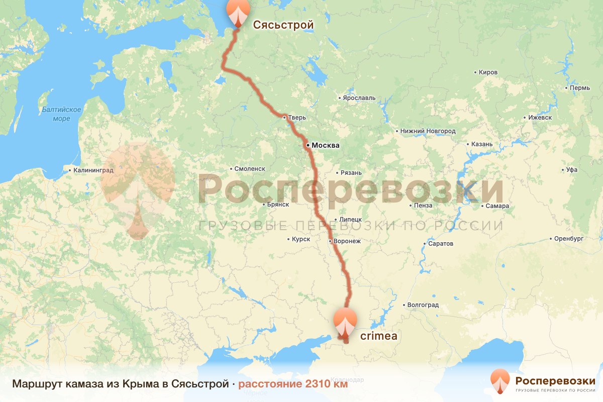 Камаз Крым Сясьстрой