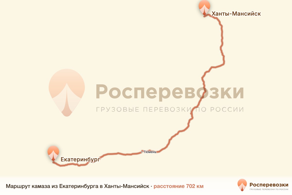 Камаз Екатеринбург Ханты-Мансийск