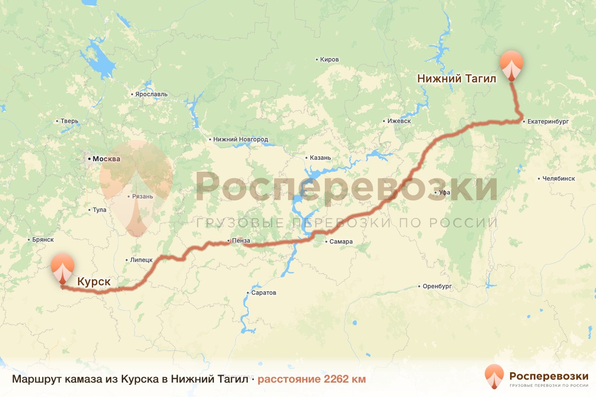 Камаз Курск Нижний Тагил