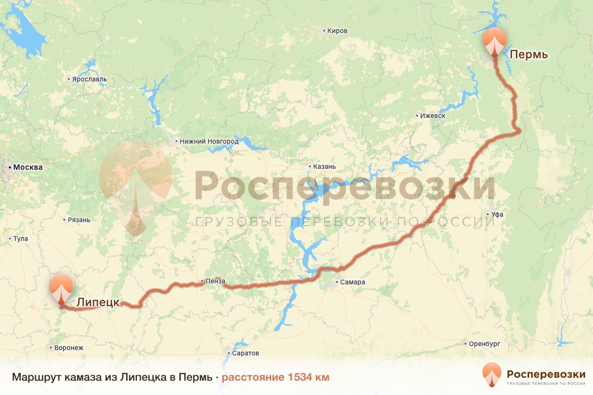 Камаз Липецк Пермь