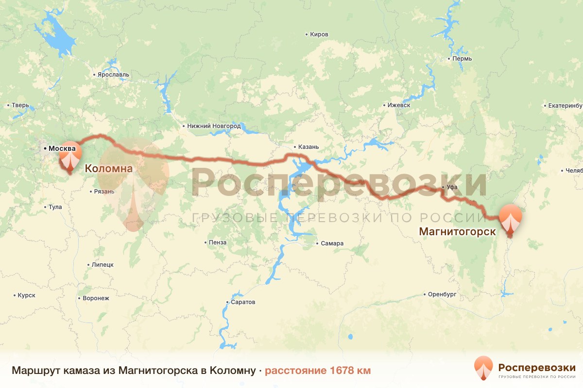 Камаз Магнитогорск Коломна