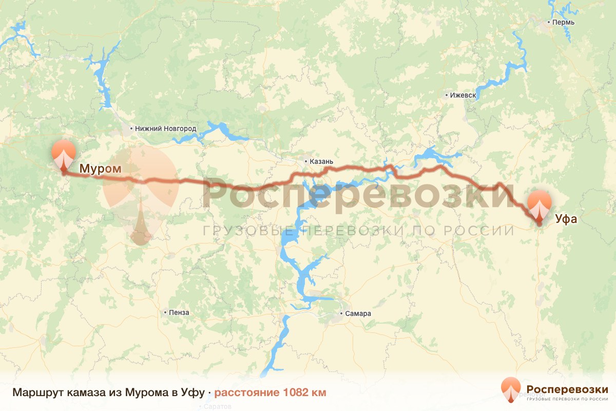 Камаз Муром Уфа