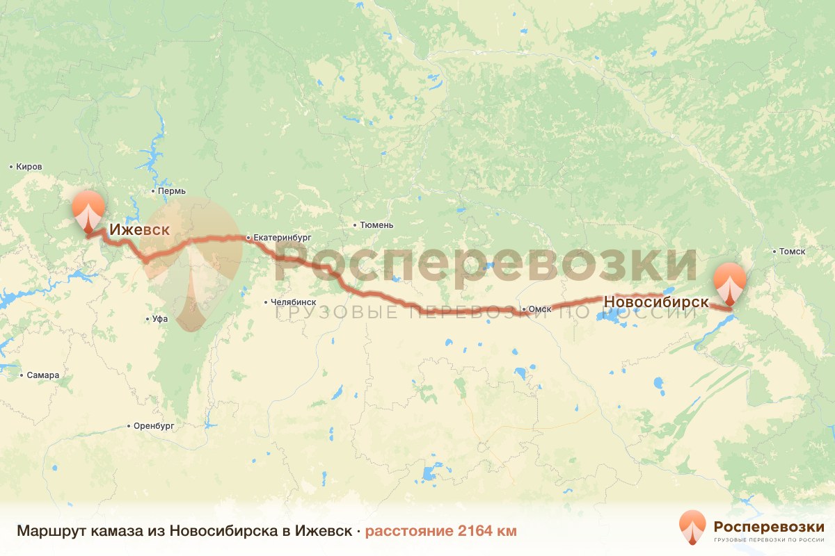 Камаз Новосибирск Ижевск