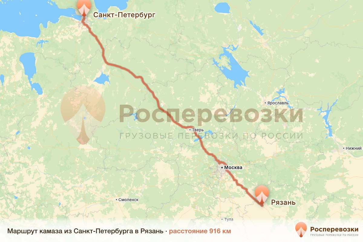 Камаз Санкт-Петербург Рязань
