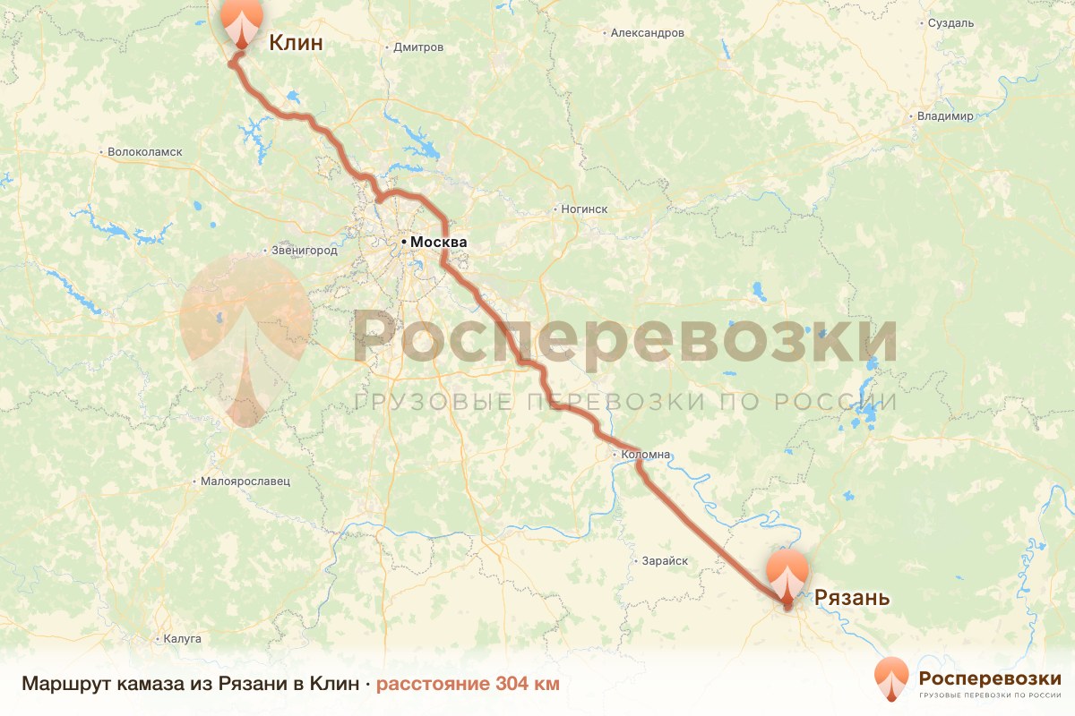 Камаз Рязань Клин