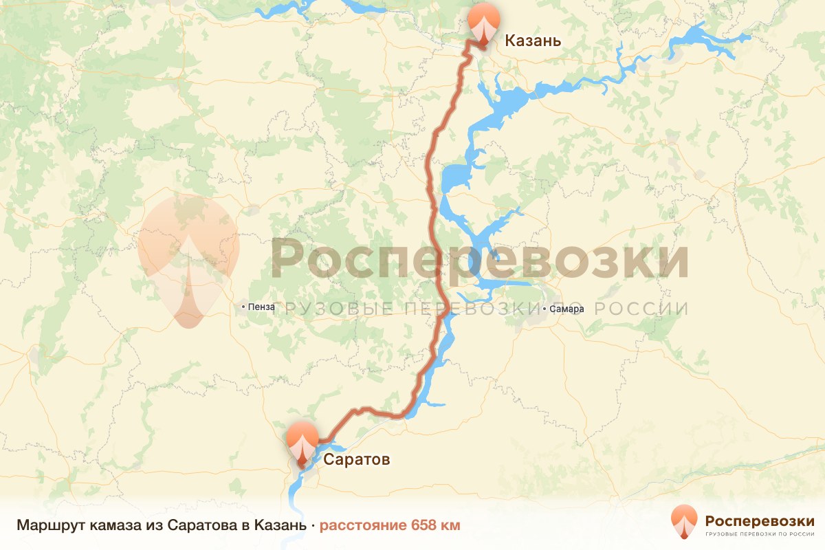 Камаз Саратов Казань