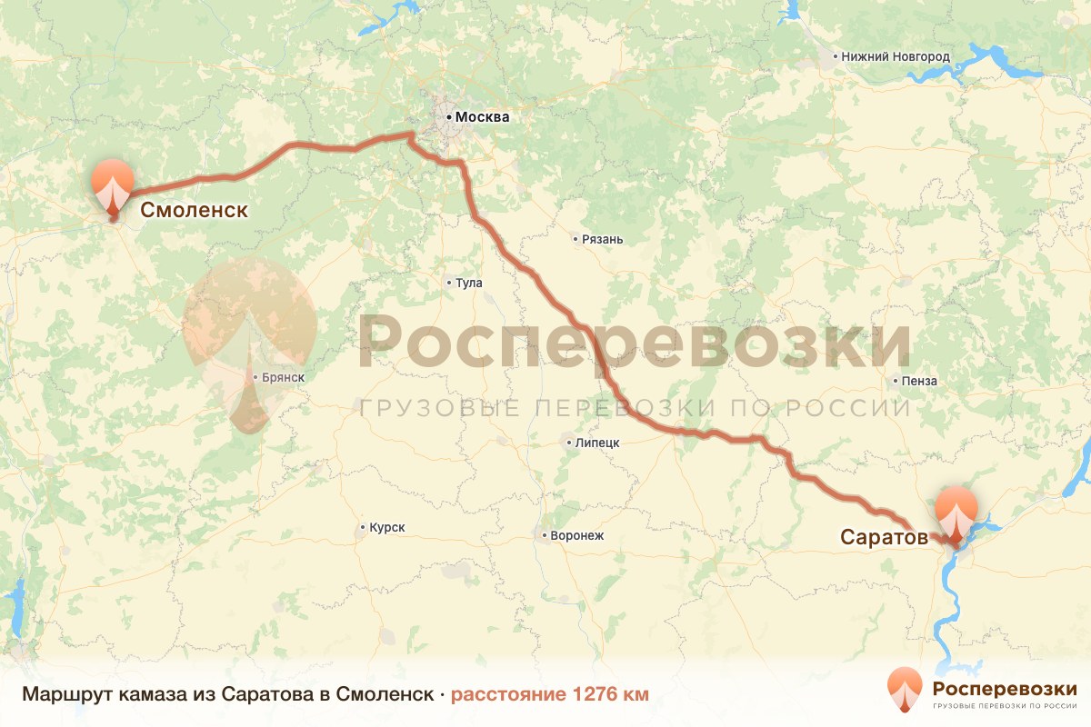Камаз Саратов Смоленск