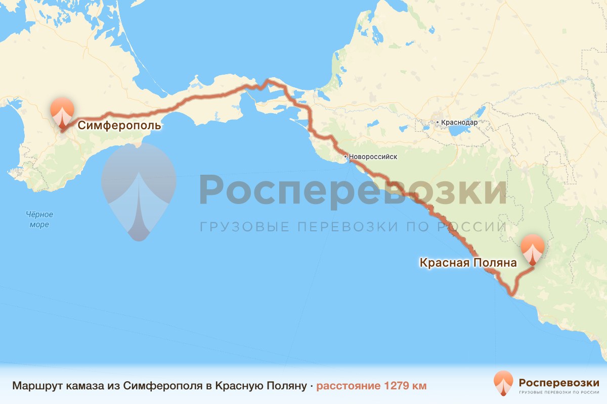 Камаз Симферополь Красная Поляна