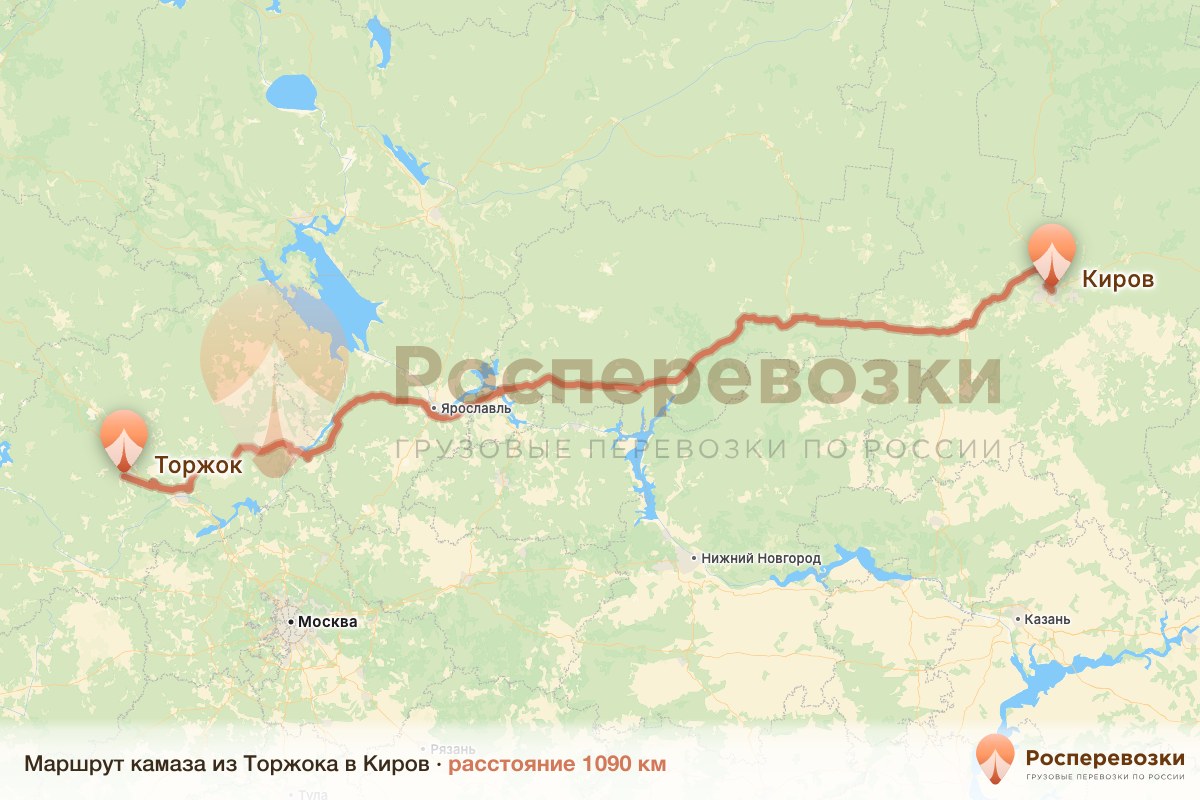 Камаз Торжок Киров