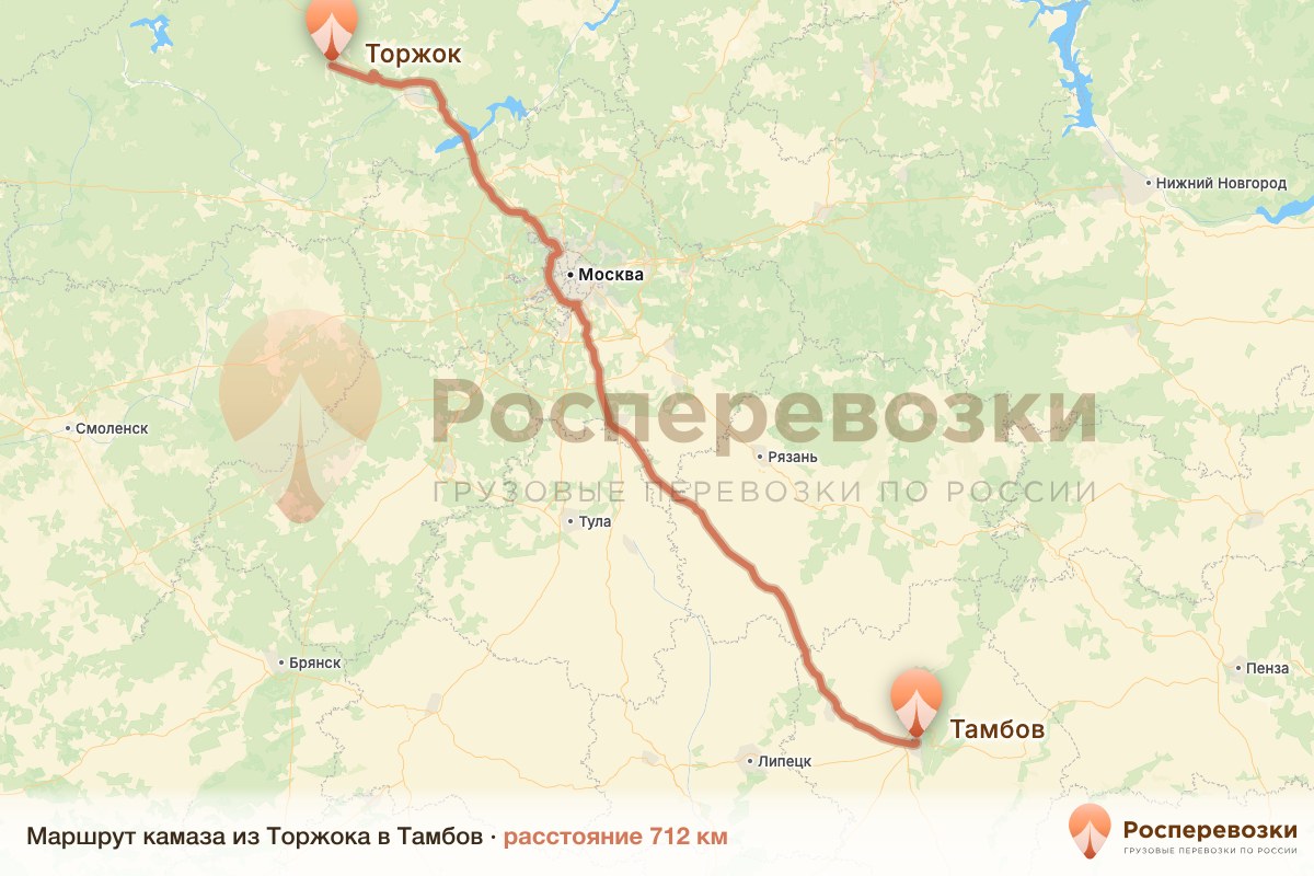 Камаз Торжок Тамбов
