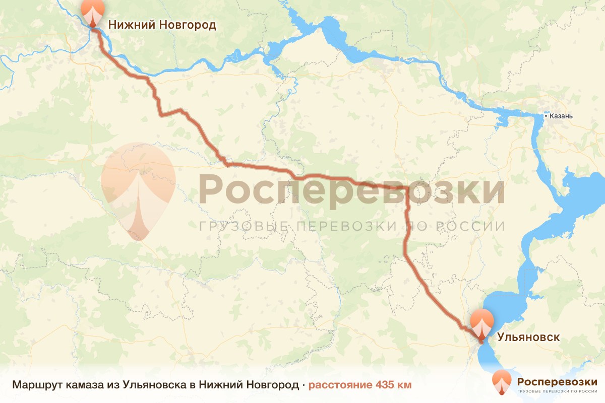 Камаз Ульяновск Нижний Новгород