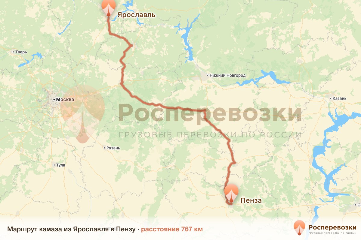 Камаз Ярославль Пенза