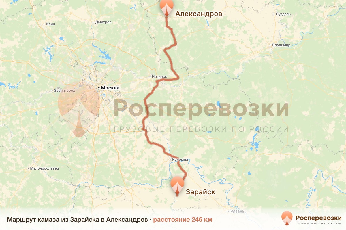 Камаз Зарайск Александров